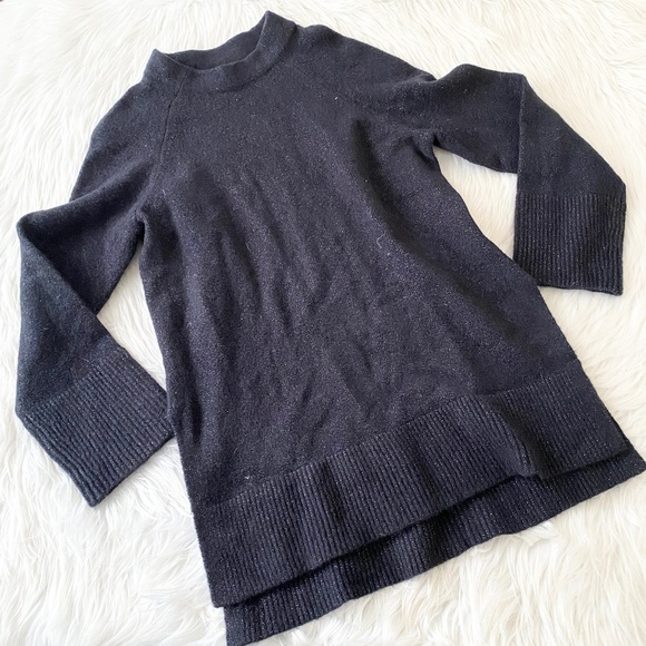 Ann Taylor Navy Sparkle Knit tunic Sweater - Picture 1 of 6